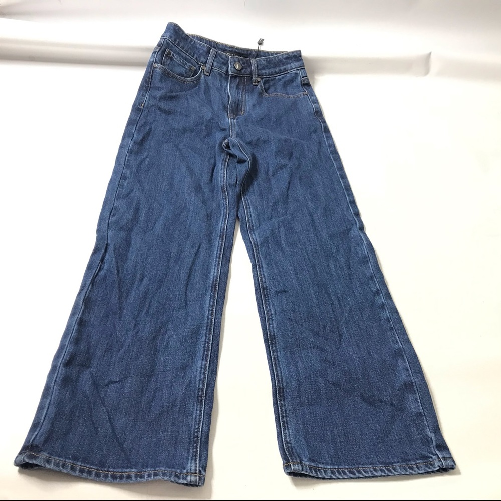 Elie Tahari Wide-Leg Ankle Jeans in Deep Blue